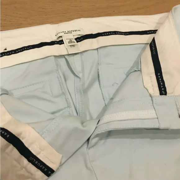 Banana Republic Capri Martin Fit Pants Size 14 Baby Blue - Picture 4 of 11